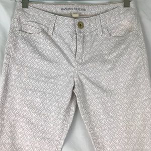 Banana Republic grey white  skinny jeans